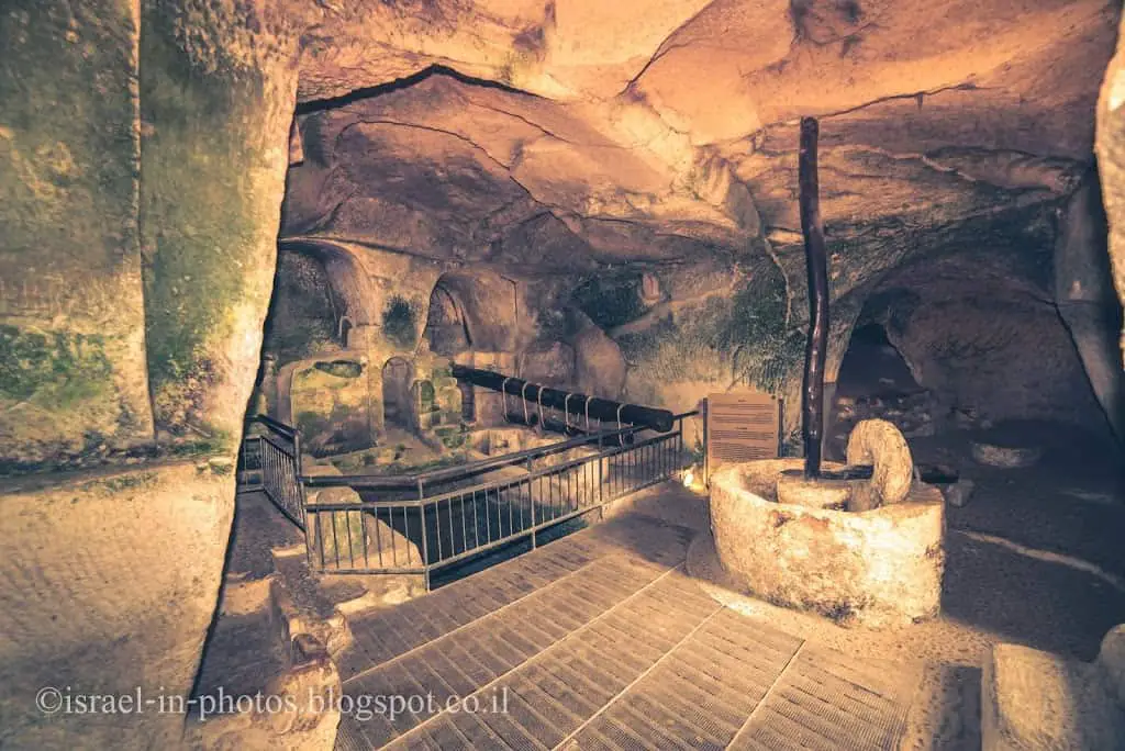 Beit Guvrin National Park - underground Oil Press Cave