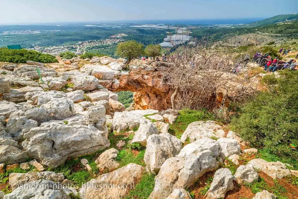 Keshet Cave and the Mediterranean Sea