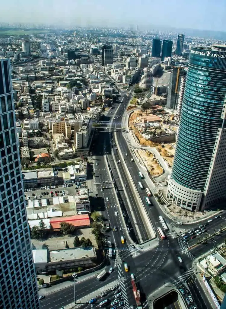 View from Azrieli Observatory
