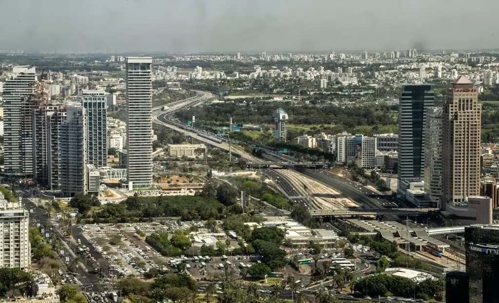 View from Azrieli Observatory