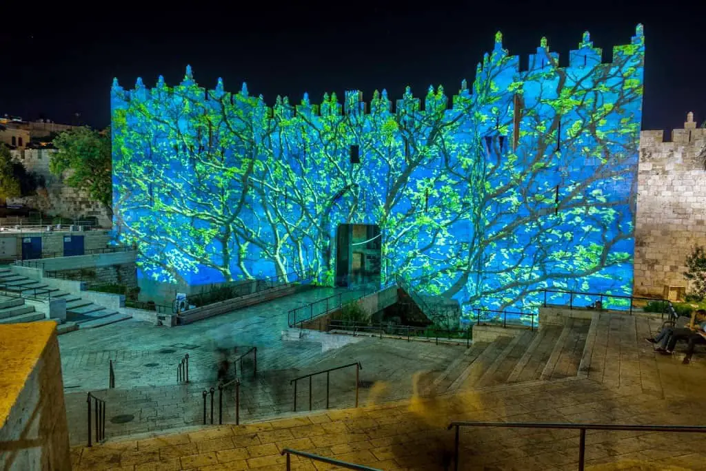 שער שכם בירושלים אור הפסטיבל 2013