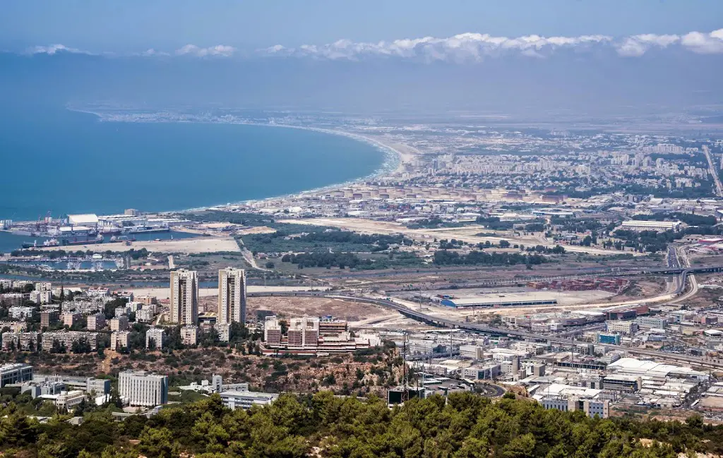 View from Haifa university