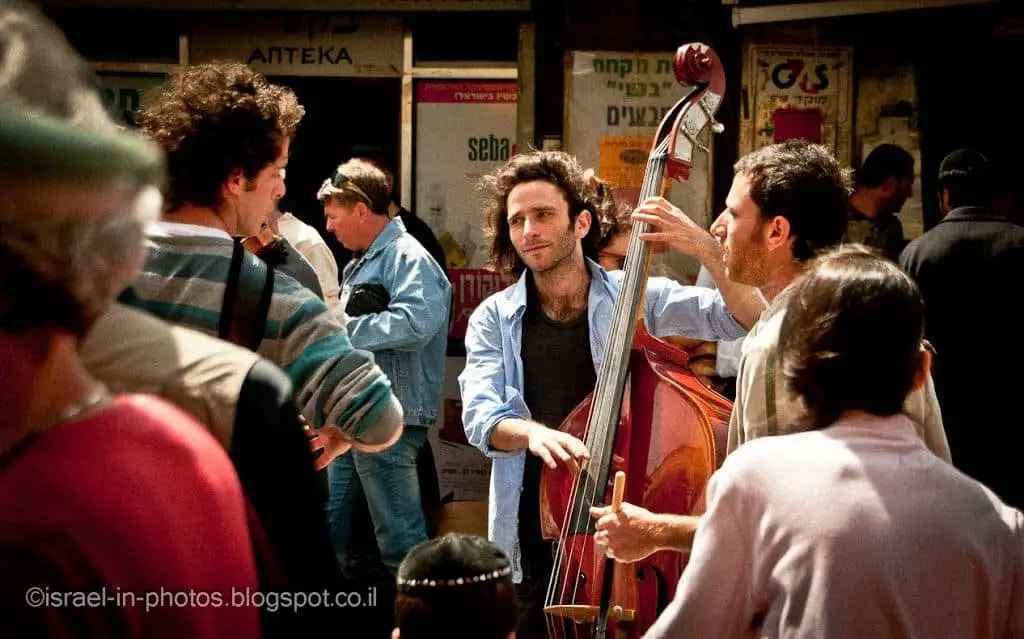 Musicians at Machane Yehuda
