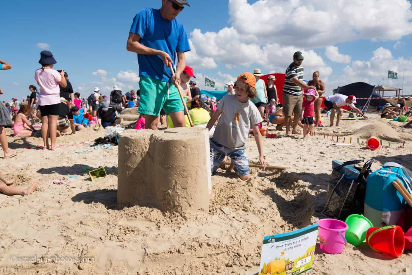 Sand Sculptures Competition at Beit Yanai beach, Israel