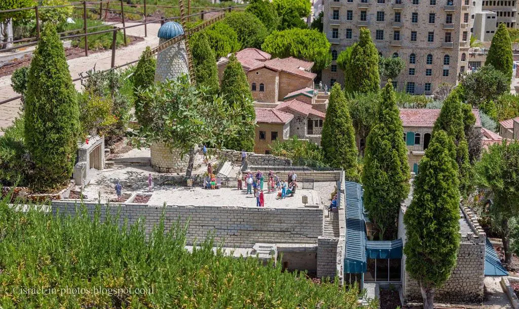 Yemin Moshe Neighborhood in Jerusalem at Mini Israel