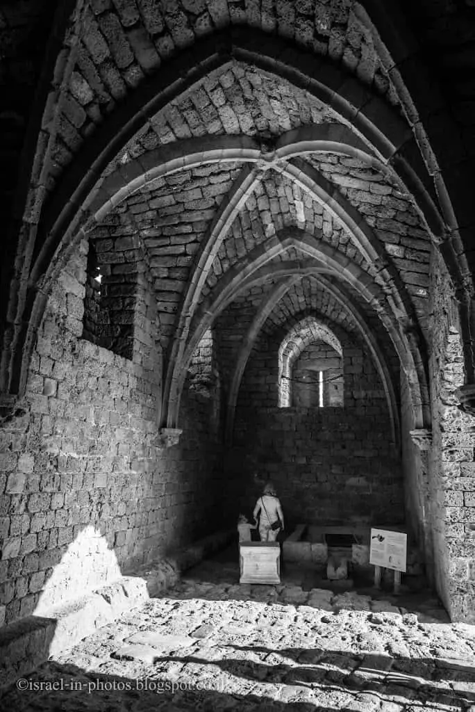 Inside the entrance tower