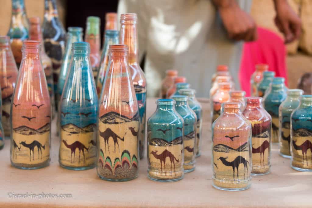 Colored sand bottles