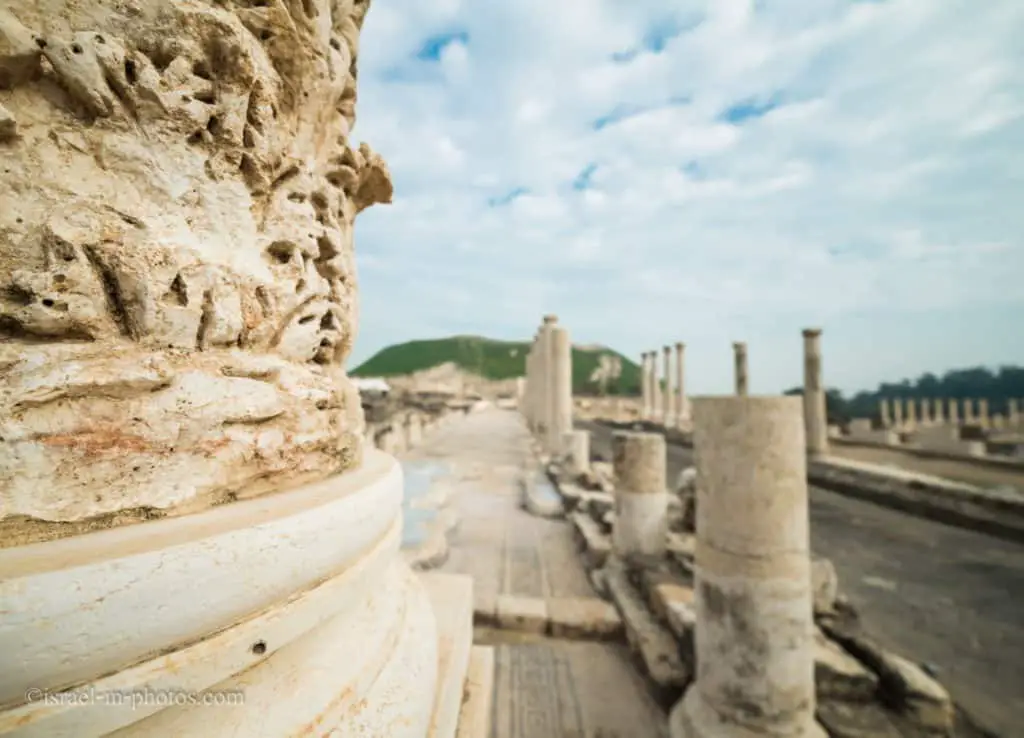 Palladius Street in Bet Shean National Park