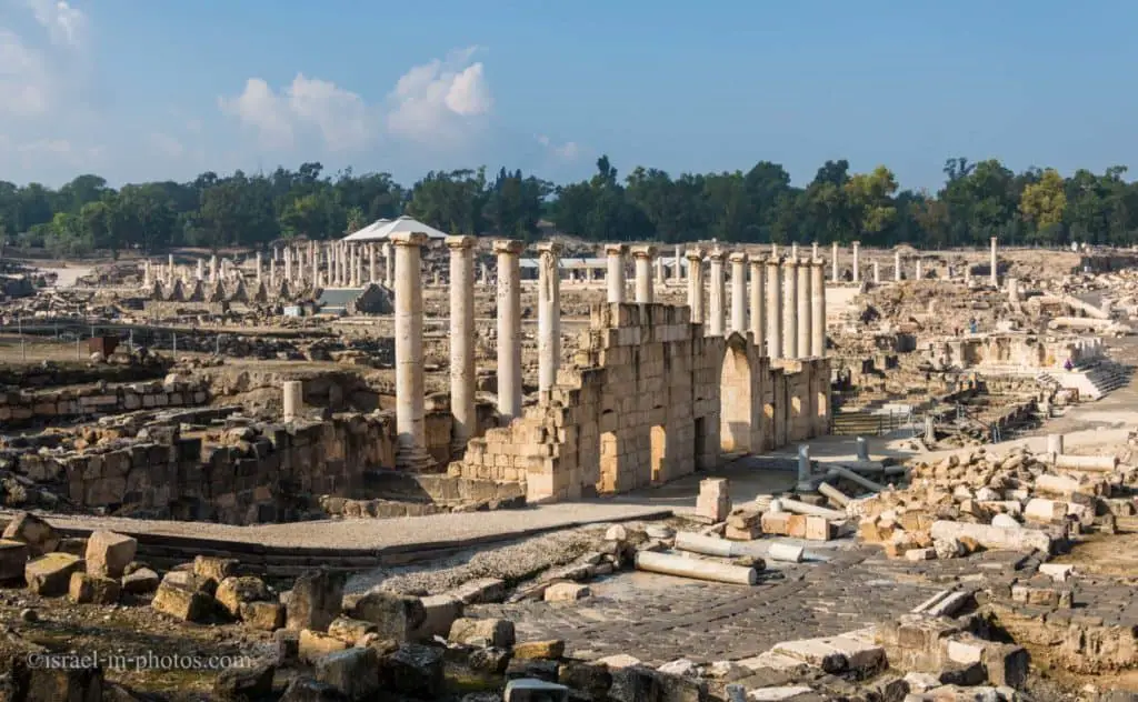 Silvanus Street in Beit Shean National Park