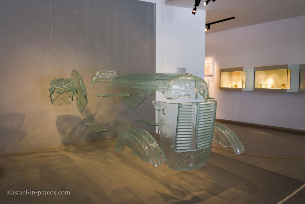 Glass exhibition in Eretz Israel Museum In Tel Aviv