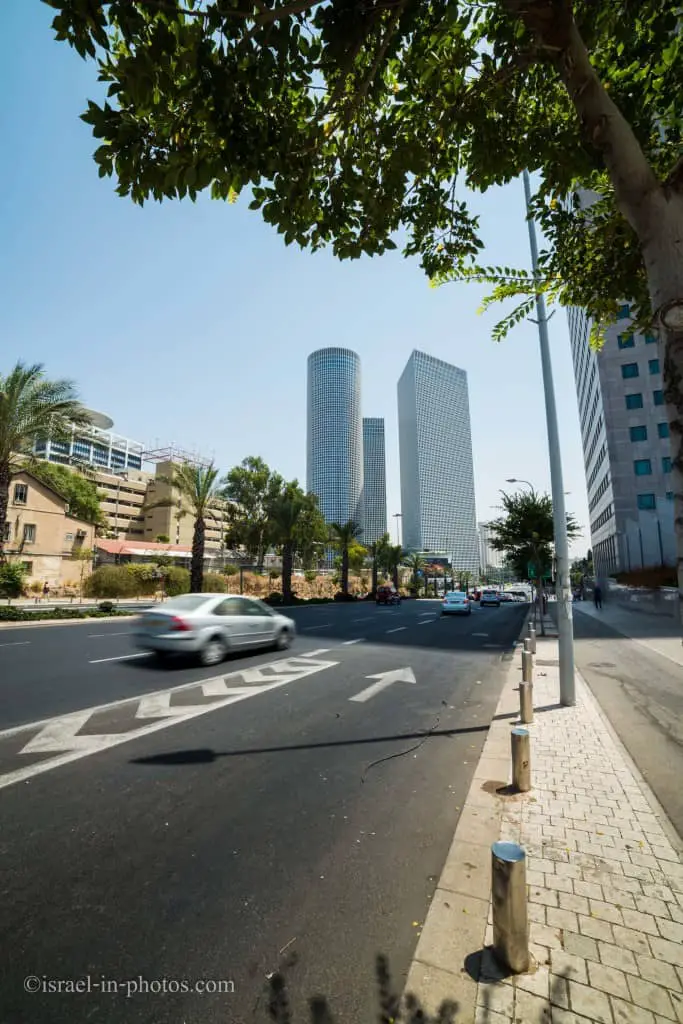 Azrieli Center from the Sarona neighborhood