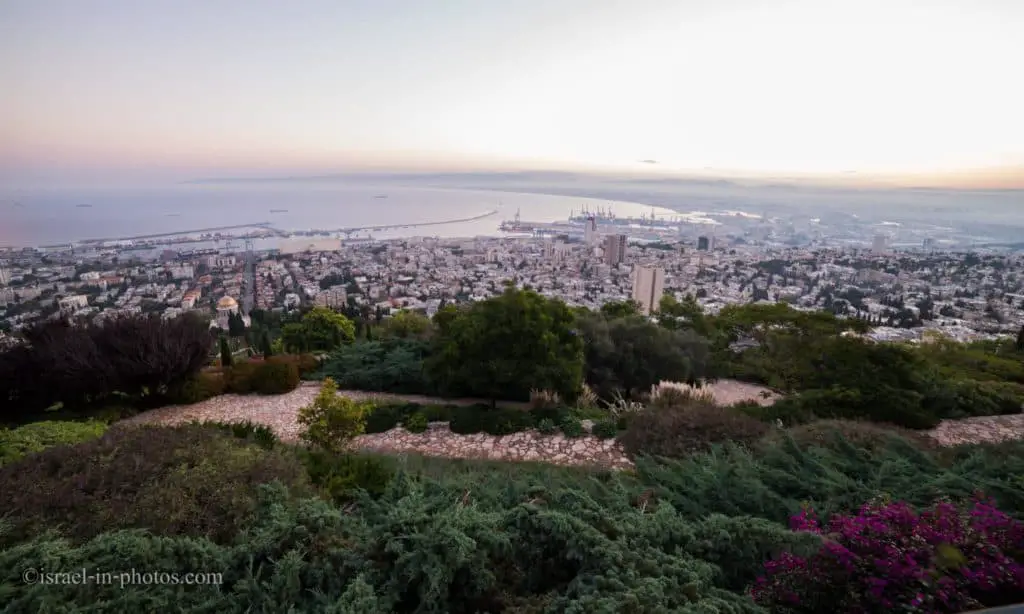 Sunrise at Louis Promenade, Haifa