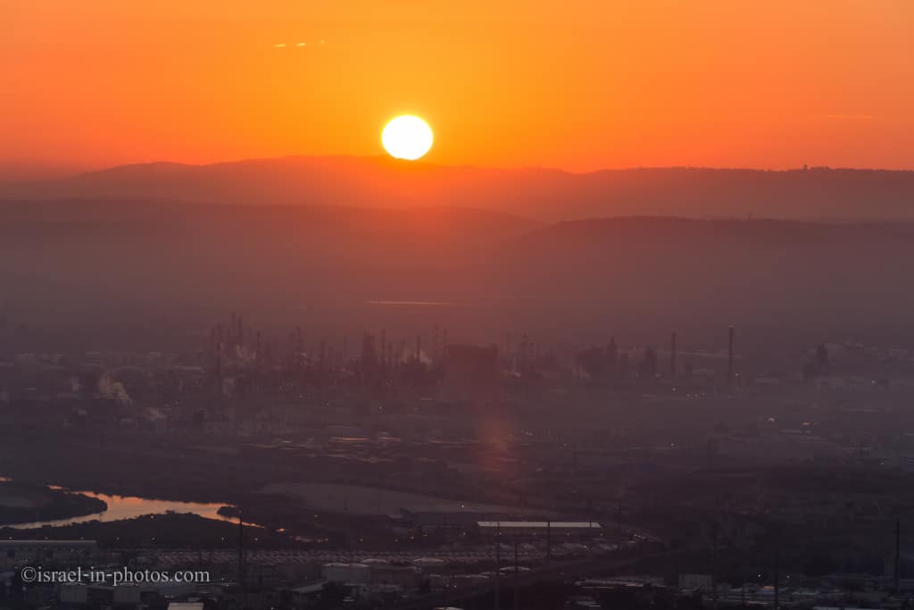 Sunrise at Louis Promenade, Haifa