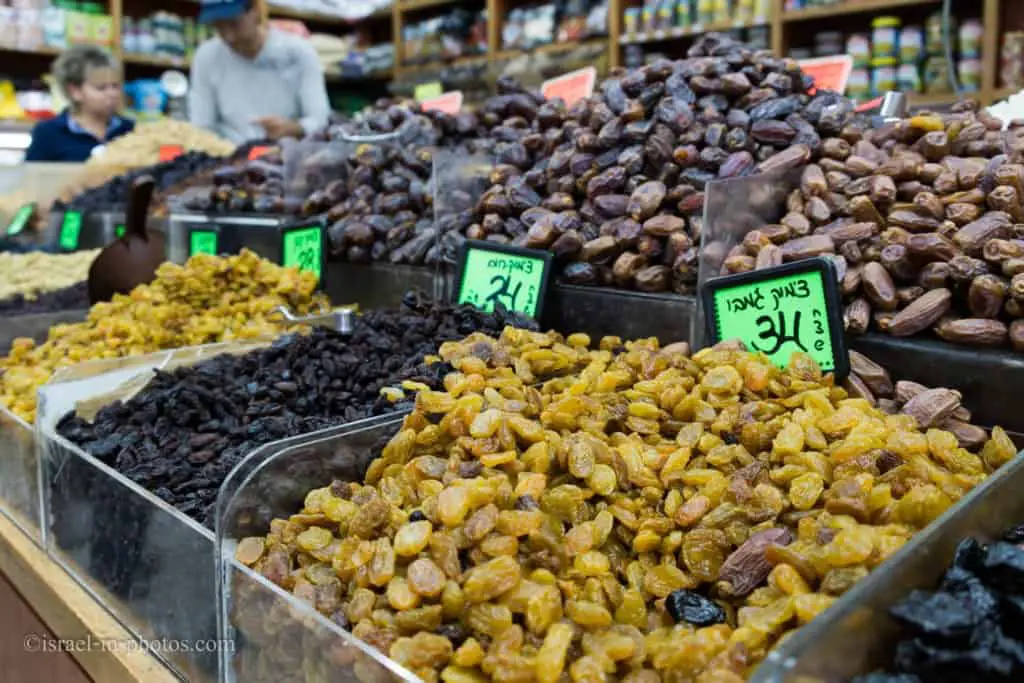 Herbs, spices and nuts at Levinsky Market