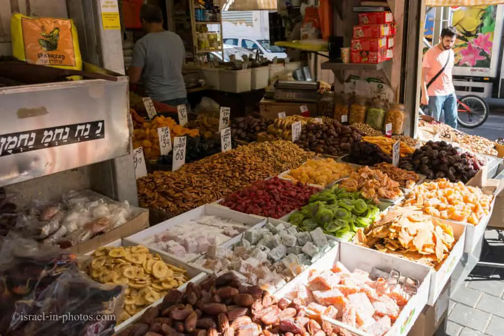 Herbs, spices and nuts at Levinsky Market