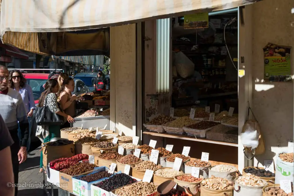 Herbs, spices and nuts at Levinsky Market