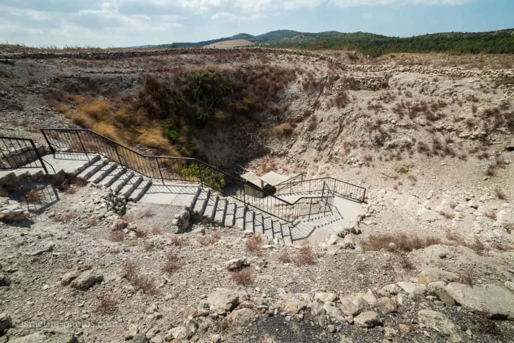 הכניסה למערכת המים, פארק לאומי מגידו, ישראל