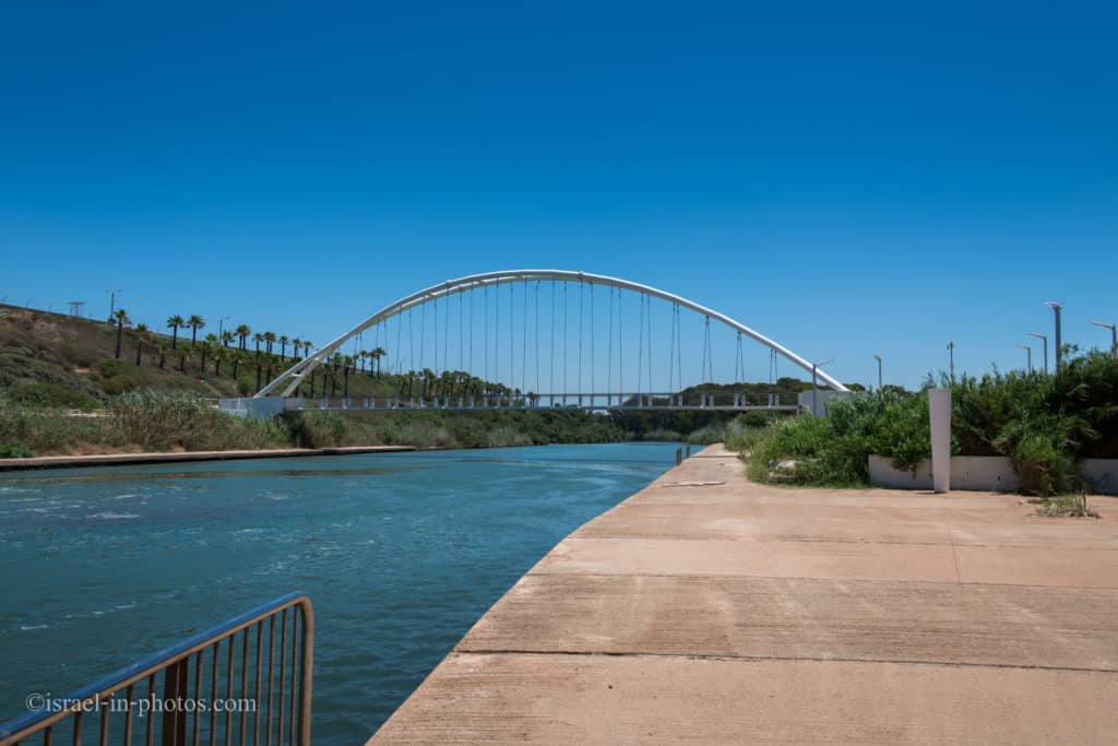 The Harp Bridge at Hadera River Park