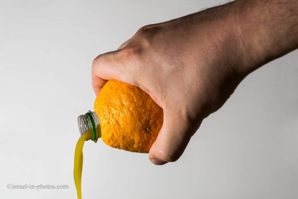 מיץ תפוזי תמונה משולב