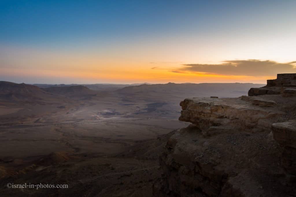 Hiking Along The Rim of Ramon Crater