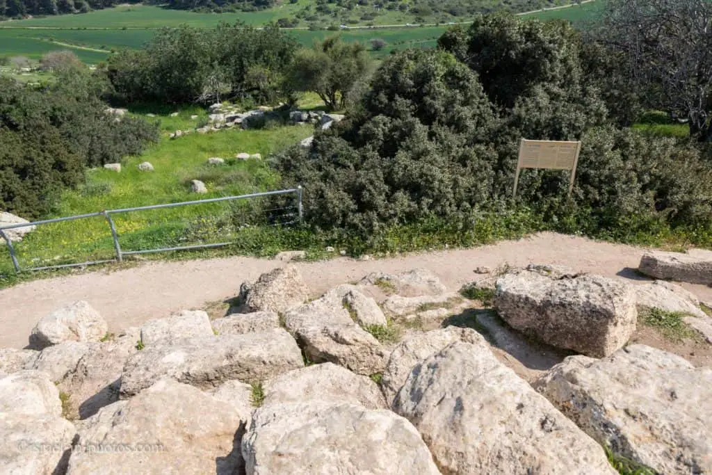 View from the top of the pyramid into the valley