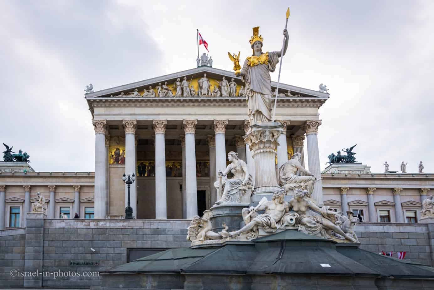 Austrian Parliament Building in Vienna, Austria’s capital