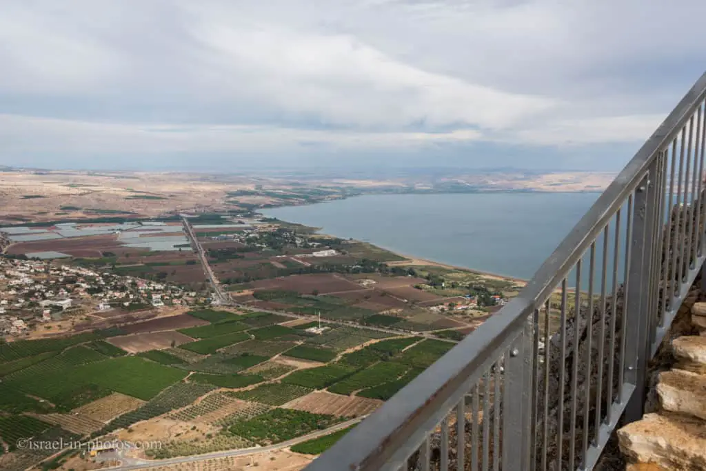 View towards the Sea of Galilee from Carob Viewpoint