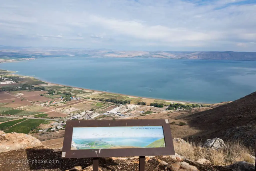 Sea of Galilee from Arbel Nature Reserve And National Park