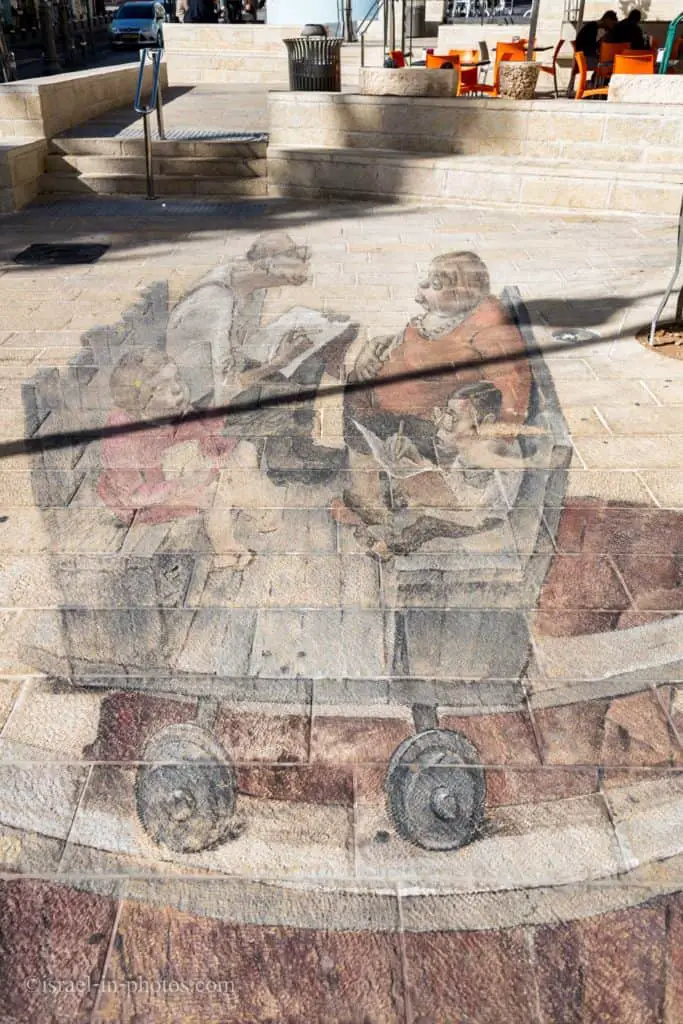 כתובות נאצה על המדרכה בירושלים, ישראל