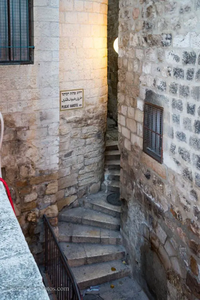 The alleys of the Old City of Jerusalem