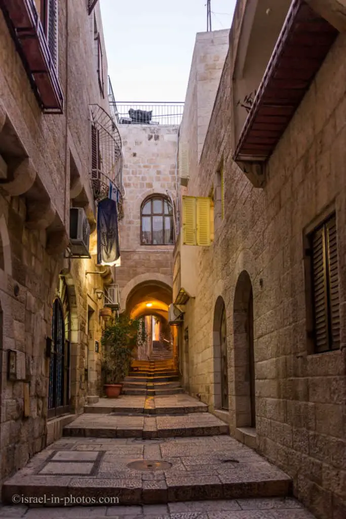 The alleys of the Old City of Jerusalem