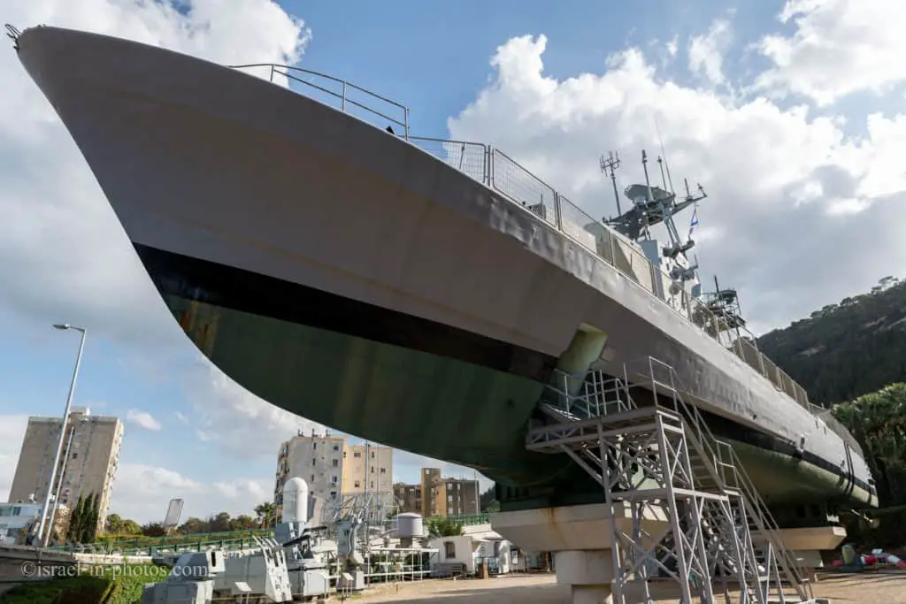INS Mivtach - A Decommissioned Missile Boat at Clandestine Immigration and Naval Museum in Haifa, Israel