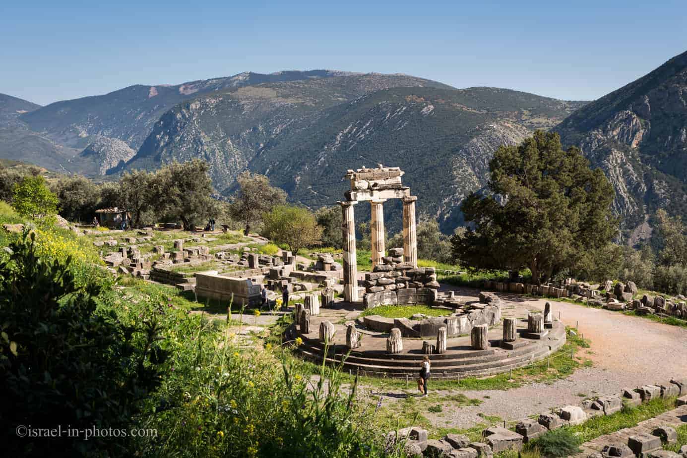At Delphi archeological site in Greece, Europe