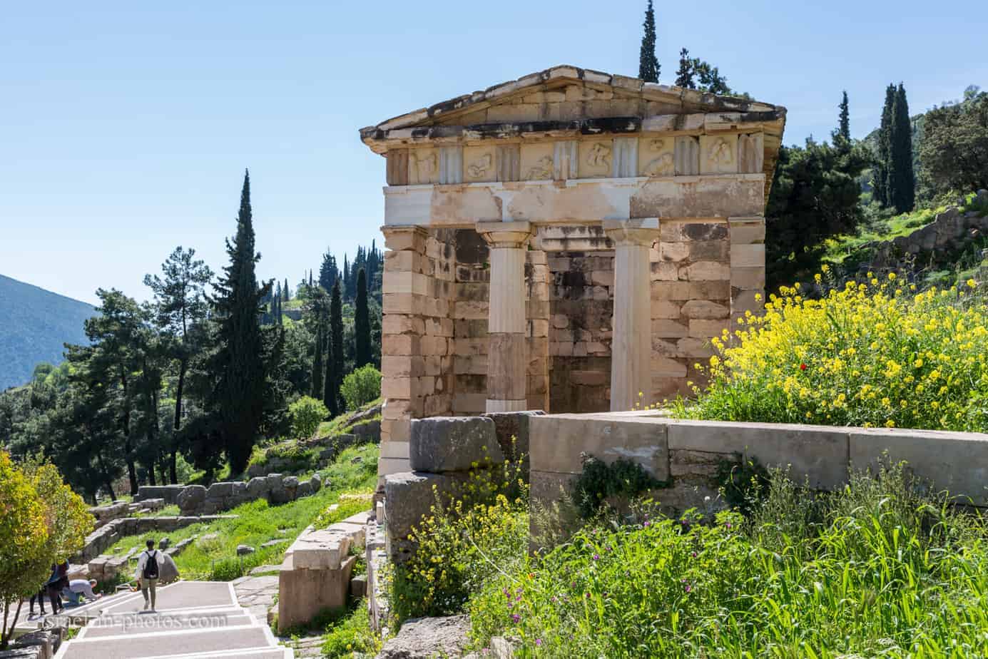 В Delphi археологических раскопок в Греции, Европа