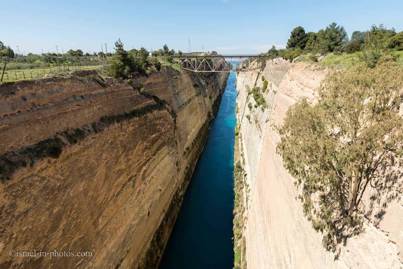 Corinth Canal in Greece, Europe