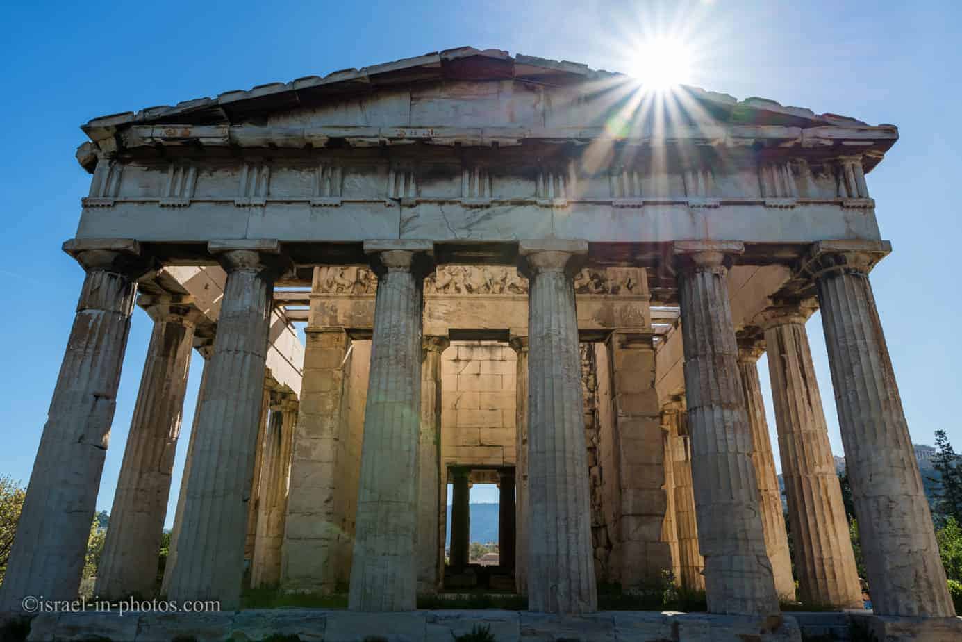 Посещение Афинской агоры в Греции, Европа