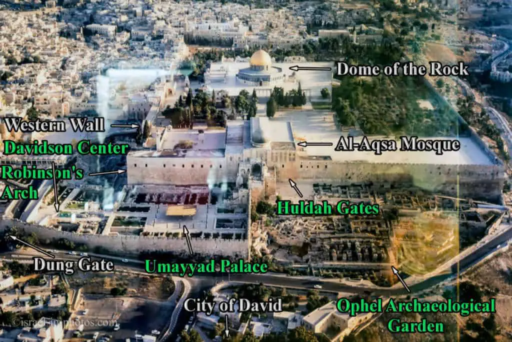 Карта Храмовой горы