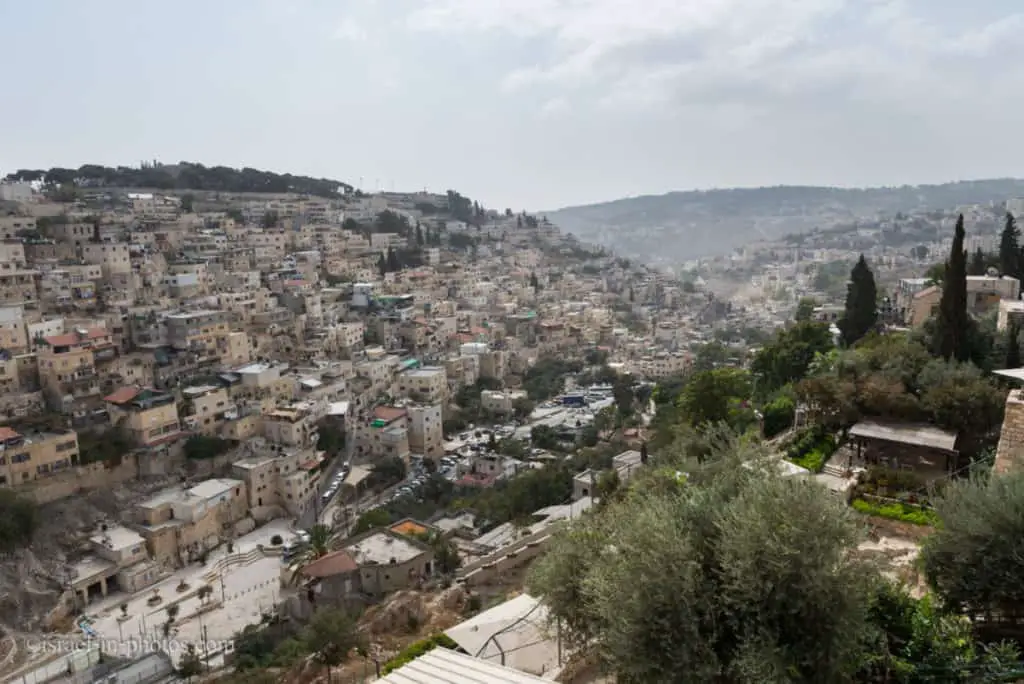 הנוף הנשקף תצפית פוינט על עיר דוד