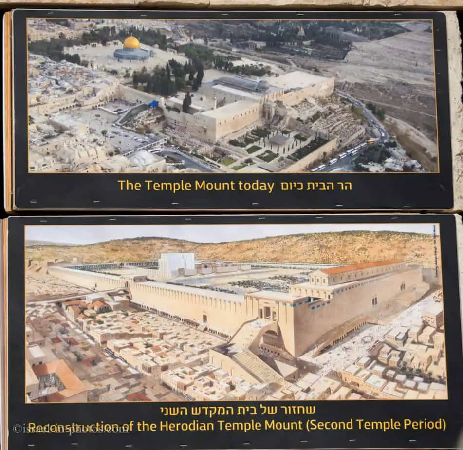 Temple Mount today and during The Second Temple period