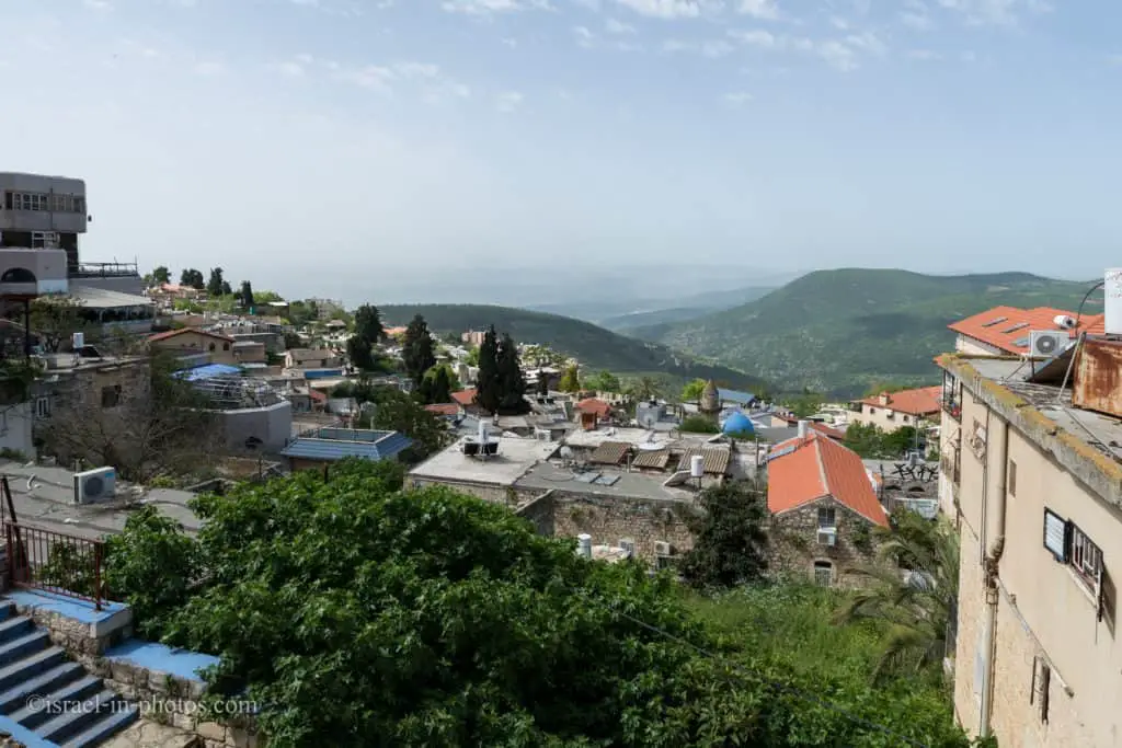 View from Jerusalem street towards the Old City of Safed