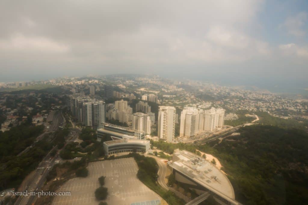 תצפית מאוניברסיטת חיפה