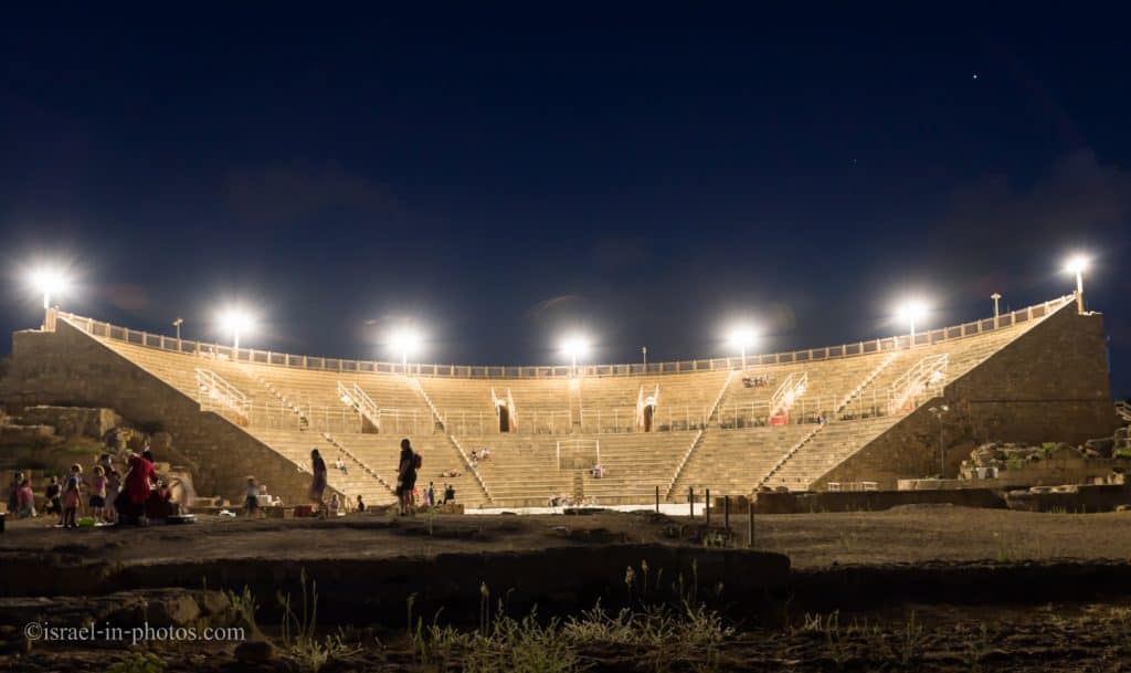 The Roman Theater at Night