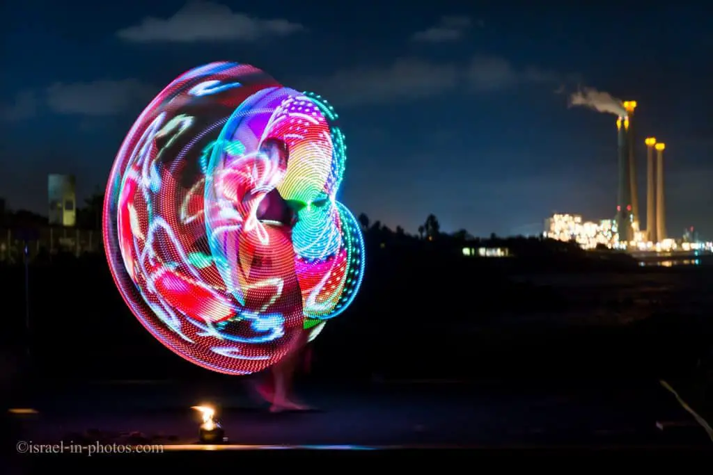 Light Show at Caesarea National Park