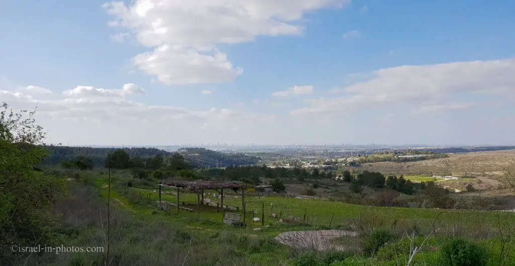 View of Gush Dan from Neot Kedumim