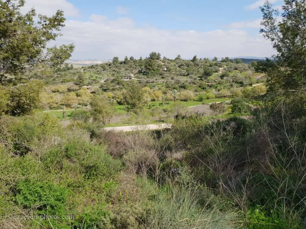 The valley and the trails in Neot Kedumim