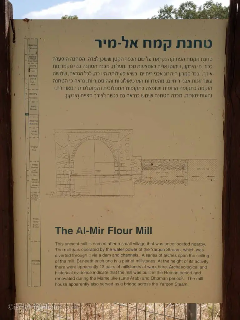 The Al-Mir Flour Mill at Yarkon Springs