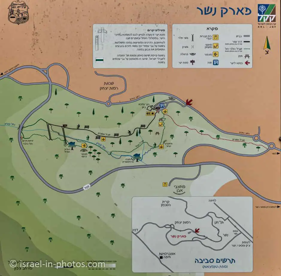Map of Nesher Park