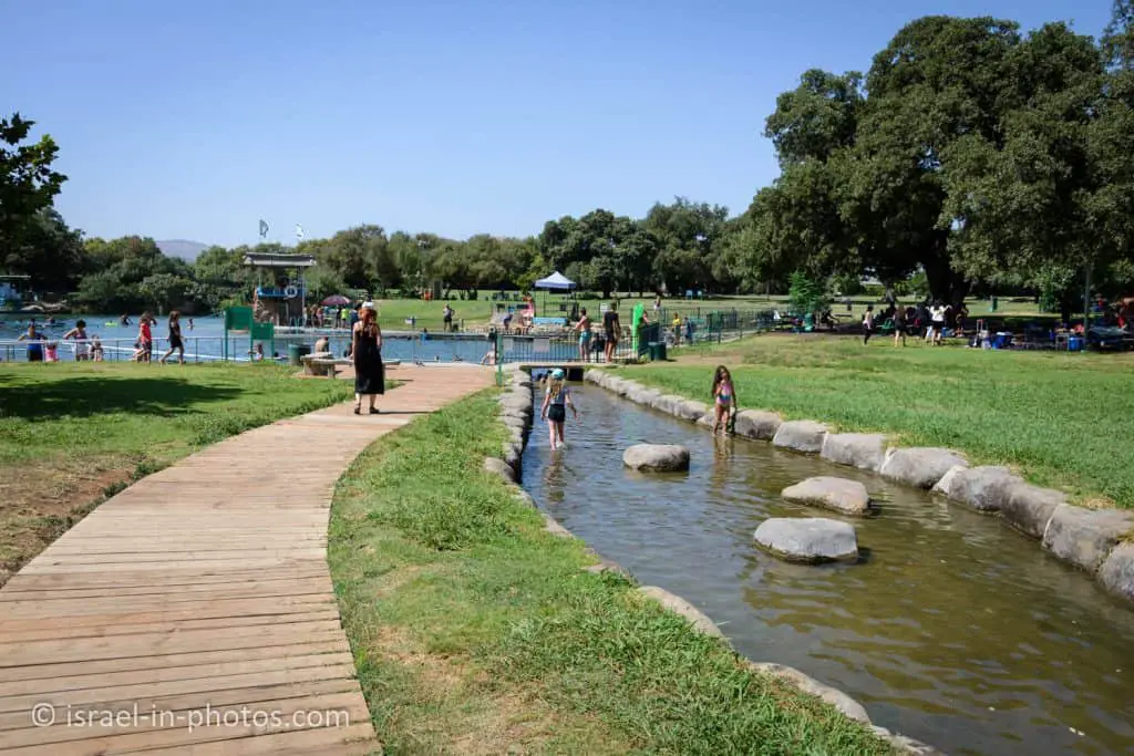 The pool at Horshat Tal National Park