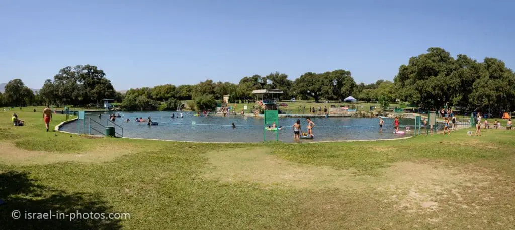 The pool at Horshat Tal National Park