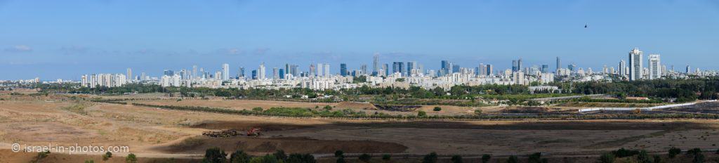 פנורמה של תל אביב וסביבתה